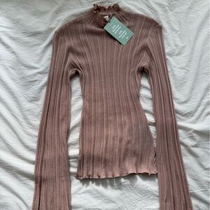 H&M Dusty Pink Ribbed Knitwear